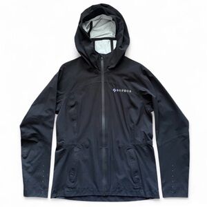 Lululemon Rain Rival Hooded Jacket Womens Sz 8‎ Black Has Logo Embroidered NWOT